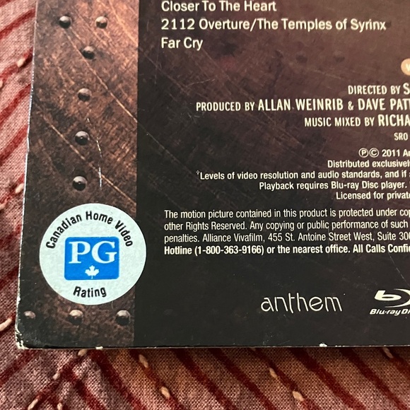 Rush : Time Machine - Live in Cleveland Blu-ray Disc in case with insert - Picture 4 of 11